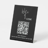 Willkommen QR Code Scan zum Verbinden des Wifi-Ped Sockelschild (Vorderseite)