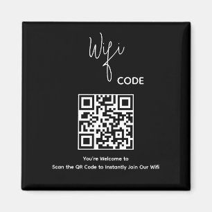 Willkommen QR-Code-Scan zum Verbinden mit WLAN Magnet