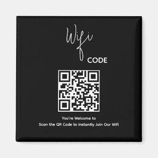 Willkommen QR-Code-Scan zum Verbinden mit WLAN Magnet