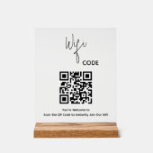Willkommen QR-Code-Scan zur Verbindung von WiFi Acrylschild (Vorderseite)