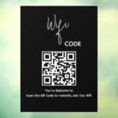 Willkommen QR-Code-Scan zur Verbindung von WiFi Fensteraufkleber (Blatt 3)