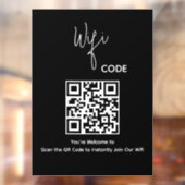 Willkommen QR-Code-Scan zur Verbindung von WiFi Fensteraufkleber (Blatt 2)