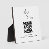 Willkommen QR-Code-Scan zur Verbindung von WiFi Fotoplatte (Vorderseite)