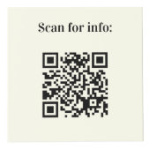 Willkommen QR Codes Info Hotel Restaurant Elfenbei Würfel (Vorderseite)