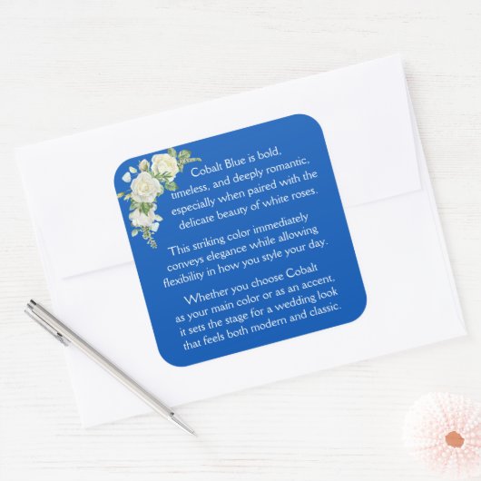 Willkommen Quadratischer Aufkleber (Umschlag)