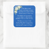 Willkommen Quadratischer Aufkleber (Tasche)