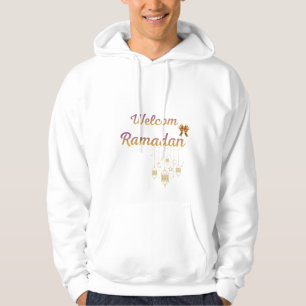 Willkommen Ramadan Elegantes islamisches Laternen- Hoodie