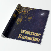 Willkommen Ramadan: Islamisches Design Geschenkpapier (Ungerollt)