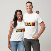 Willkommen Retro-3D-Typografie-Design. T-Shirt (Unisex)