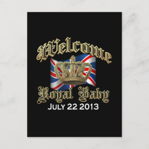 Willkommen Royal Baby Keepake Postkarte