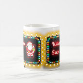Willkommen Santa Neon Weihnachtsbeleuchtung Billbo Kaffeetasse (Mittel)