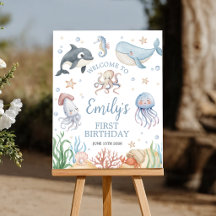 Willkommen Schild 'Oneder unter dem Meer'