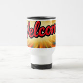 Willkommen schönes Design auf  Reisebecher (Mittel)