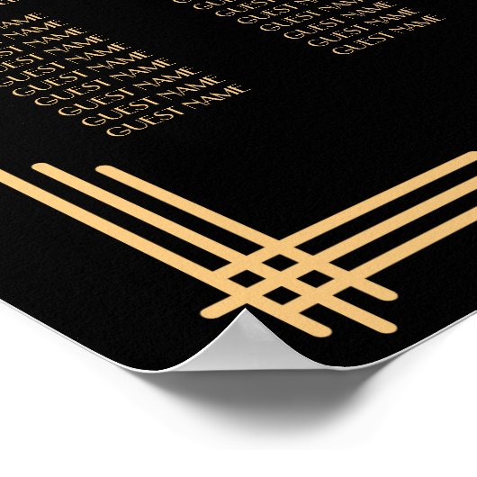 Willkommen Schwarzer Deko Hochzeitstabelle (Ecke)