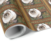 Willkommen Siamese Cat Mouse Geschenkpapier (Rolleneckpunkt)