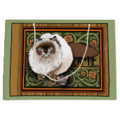Willkommen Siamese Cat Mouse Große Geschenktüte (Vorderseite)