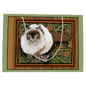 Willkommen Siamese Cat Mouse Große Geschenktüte (Rückseite)