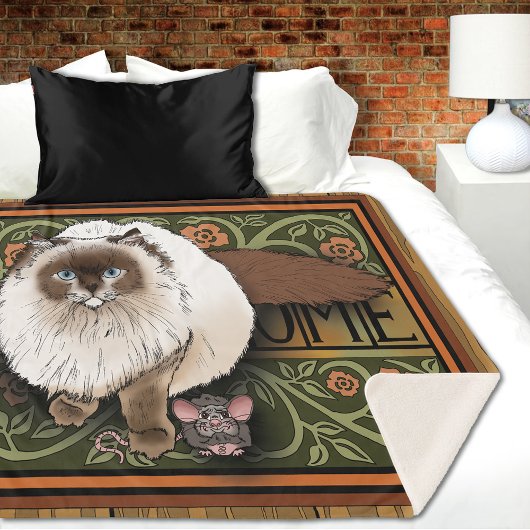 Willkommen Siamese Cat Mouse Sherpadecke