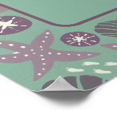 Willkommen Sign Beach House Poster (Ecke)