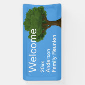 Willkommen Sky Blue Green Wiedersehen Banner (Vertikal)