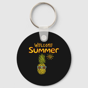 Willkommen Sommerurlaub Custome Familie Vacay Trop Schlüsselanhänger