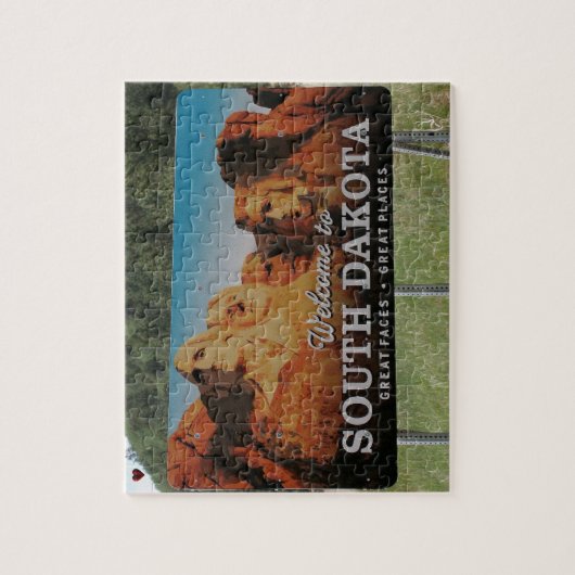Willkommen South Dakota Puzzle (Vertikal)