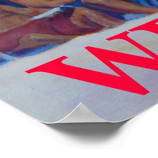 WILLKOMMEN STRANDHAUS - POSTER (Ecke)