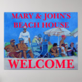 WILLKOMMEN STRANDHAUS - POSTER (Vorne)