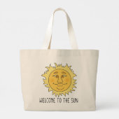 Willkommen Sun Jumbo-Tasche Jumbo Stoffbeutel (Rückseite)