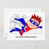Willkommen Super Student Bob Postcard zurück zur S Postkarte (Vorne/Hinten)