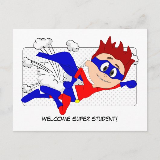 Willkommen Super Student Bob Postcard zurück zur S Postkarte (Vorderseite)