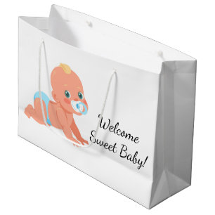 Willkommen Süßes Baby Große Geschenktüte