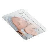 Willkommen, Sweet Boy Foto Baby Ankündigung Magnet (Rechte Seite)