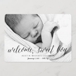 Willkommen Sweet Boy | Foto Birth Ankündigung