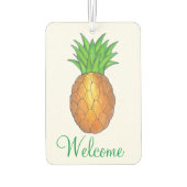 Willkommen Tropical Fruit Pineapse Hospitality Zuh Autolufterfrischer (Rückseite)
