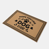 Willkommen Tür Mat Hoffnung Sie mögen Hunde Kokosn Fußmatte (Schrägansicht)