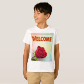 Willkommen und danke auf T SHIRTS (Vorne ganz)