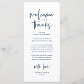 Willkommen und Danke, Platzierung Einstellungen Da Programm (Vorderseite)