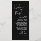 Willkommen und Danke, Platzierung Einstellungen Da Programm (Vorderseite)