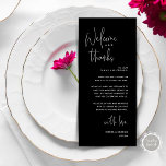 Willkommen und Danke, Platzierung Einstellungen Da Programm<br><div class="desc">Die perfekte Touch für Ihren Hochzeitsempfang - unsere elegante Hochzeitskarte mit dem Kartentitel "Welcome and danke"! Diese Karten sind so konzipiert, dass Sie jeden Gast an Ihrem besonderen Tag herzlich willkommen heißen. Sie sind der ideale Weg, um Ihren Tischen eine persönliche Touch hinzuzufügen. Diese Orts-Einstellungskarten sind einfach zu bedienen -...</div>