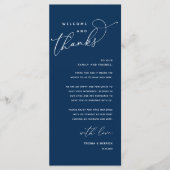 Willkommen und Danke, Platzierung Einstellungen Da Programm (Vorderseite)