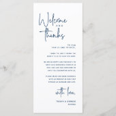 Willkommen und Danke, Platzierung Einstellungen Da Programm (Vorderseite)