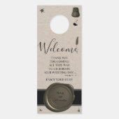 Willkommen und nicht stören Pen & Inkwell Türanhänger (Vorderseite)