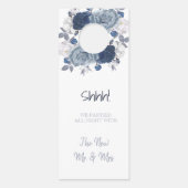 Willkommen und Stören Sie nicht die Hochzeitstür Türanhänger (Rückseite)