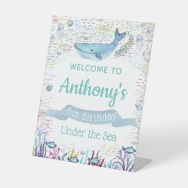 Willkommen unter dem Meer jeden Alters Sockelschild