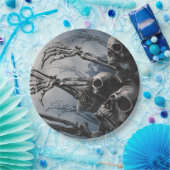 Willkommen Untotes Zombie Skeleton Beängstigend Sp Pappteller (Party)