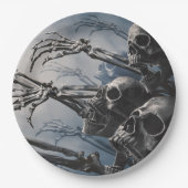 Willkommen Untotes Zombie Skeleton Beängstigend Sp Pappteller (Vorderseite)