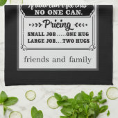 Willkommen Vaters Garage Freunde und Familie Geschirrtuch (Gefaltet)