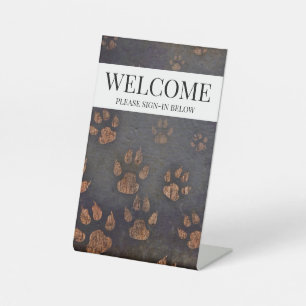 Willkommen Veterinärmediziner Sockelschild