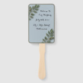 Willkommen & Vielen Dank für Ihre Hochzeitsgäste E Fächer (Vorderseite)